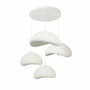 Opviq Luna-Set-Luna-30-4-T-Nua Lámpara de Araña Blanca